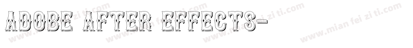 Adobe After Effects字体转换